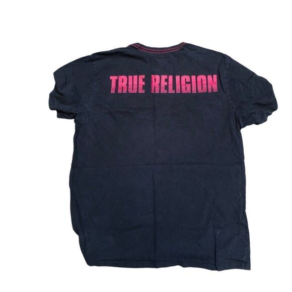 TRUE Religion T Shirt BUDDHA MOVE SS Crew Large - Picture 3 of 7